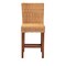 Baxton Studio Racquel Modern Bohemian Natural Rattan and Mahogany Wood Counter Stool 217-12734-ZORO - alternate 8